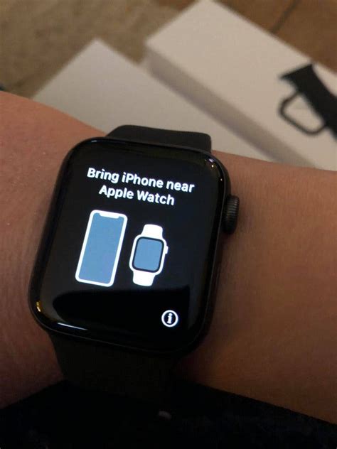 Then press and hold the side button until you see the Apple logo. . How to connect my apple watch to my phone